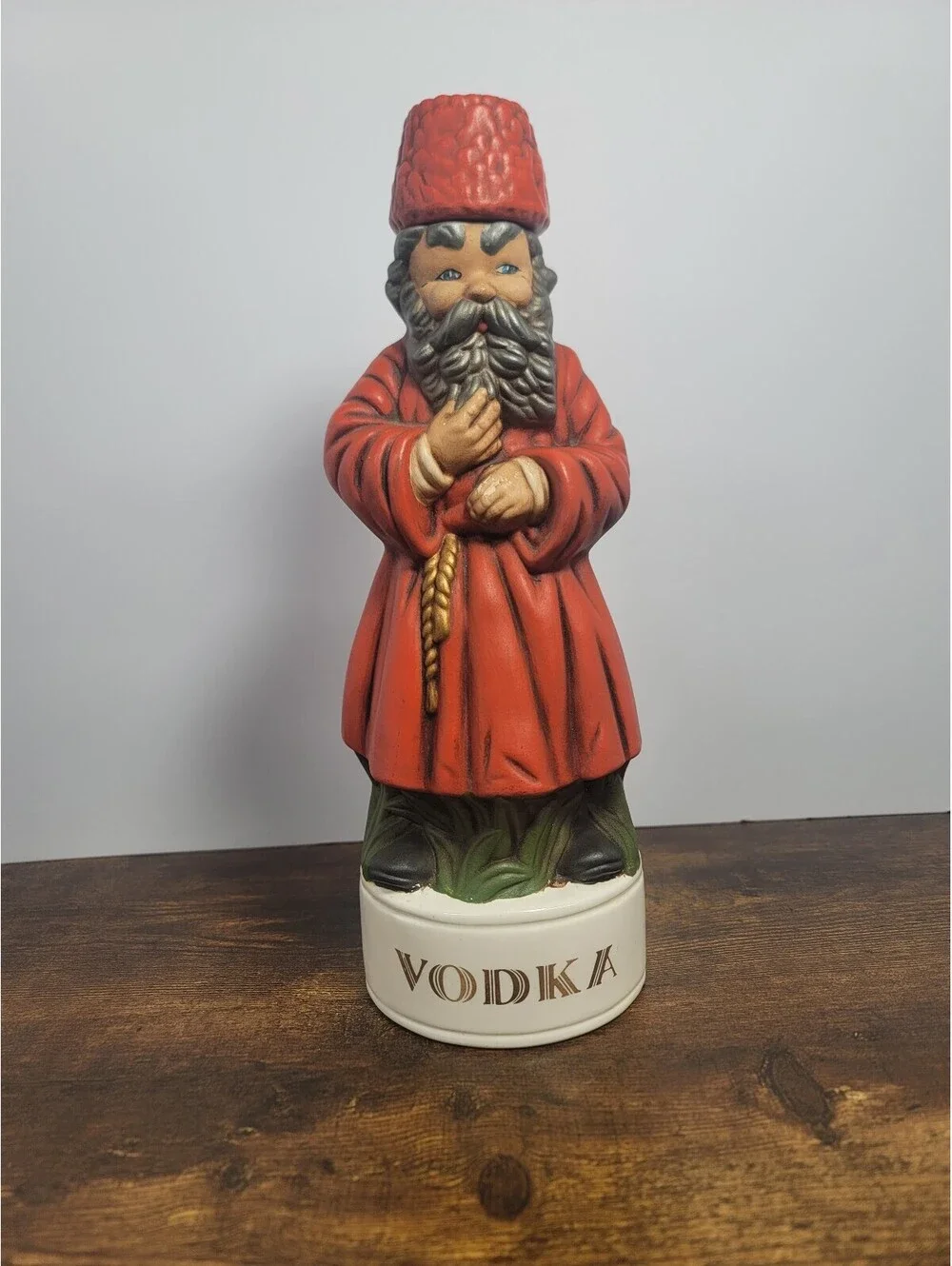 Vintage Ceramic Vodka Decanter Figurine